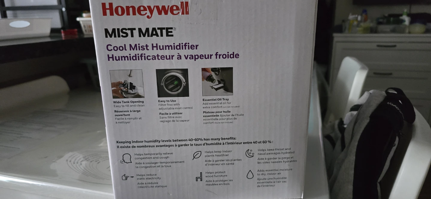 Honeywell Mist Mate Cool Mist Humidifier HUL525B - photo 3