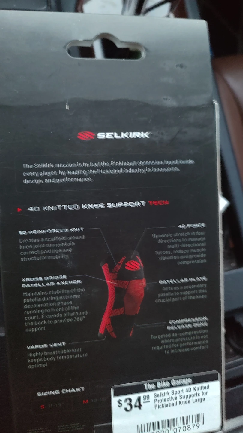 Selkirk 4D Knitted Knee Support - Large - photo 2