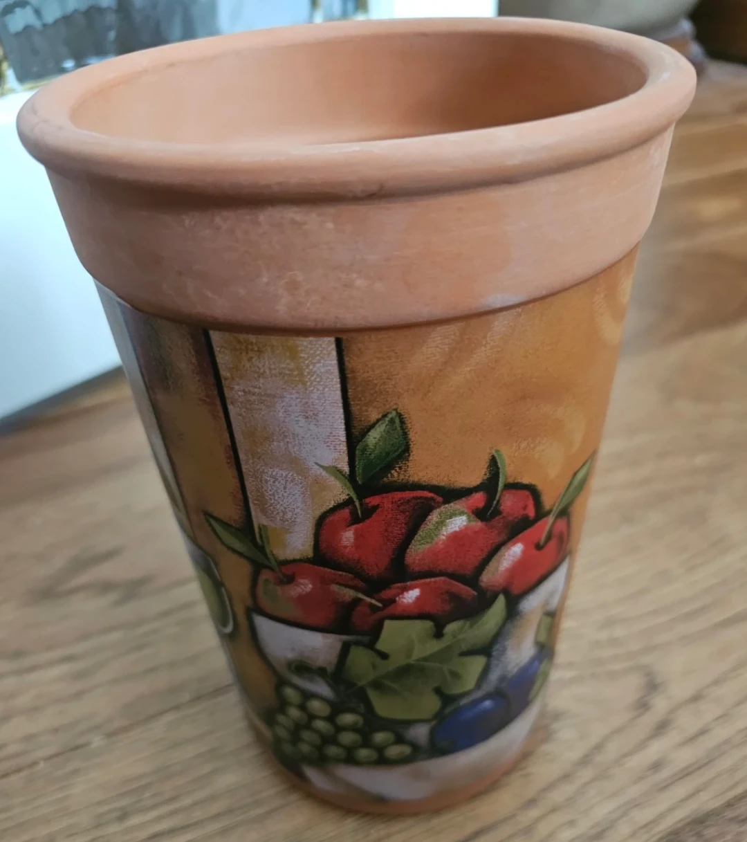 Terracotta Pot with Fruit and Wine Design & Coasters - photo 3