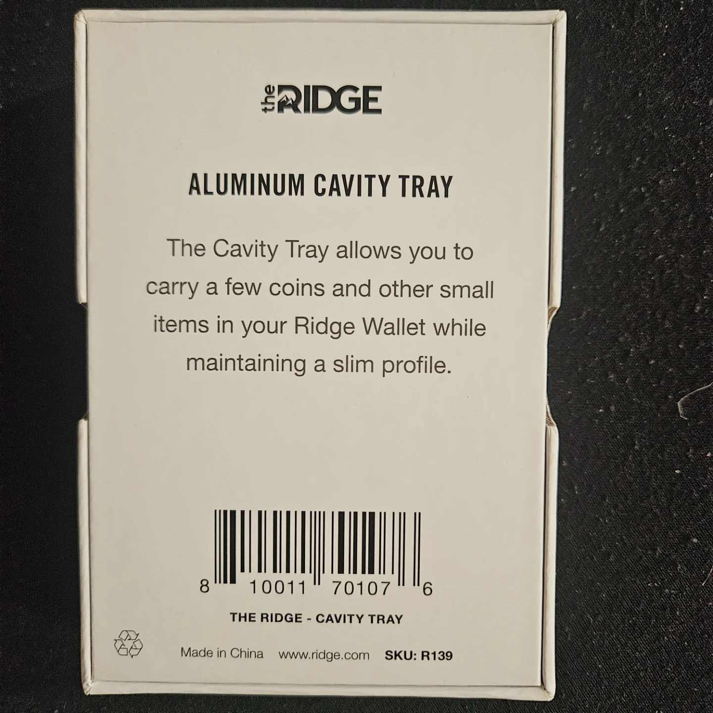 Ridge Wallet Coin Aluminum Cavity Tray - photo 2