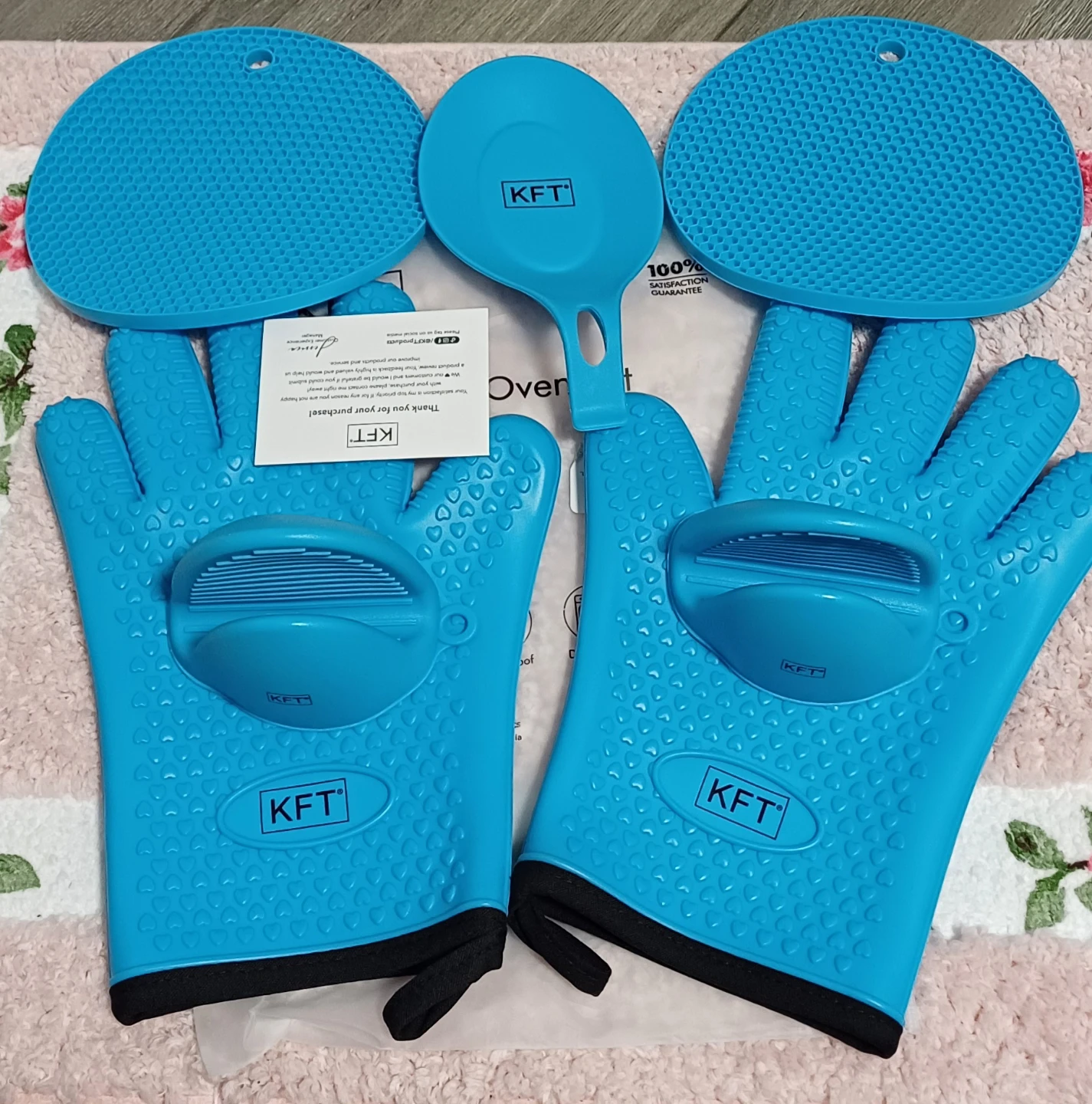 KFT 7 Piece Blue Silicone Kitchen Essentials Set - photo 4