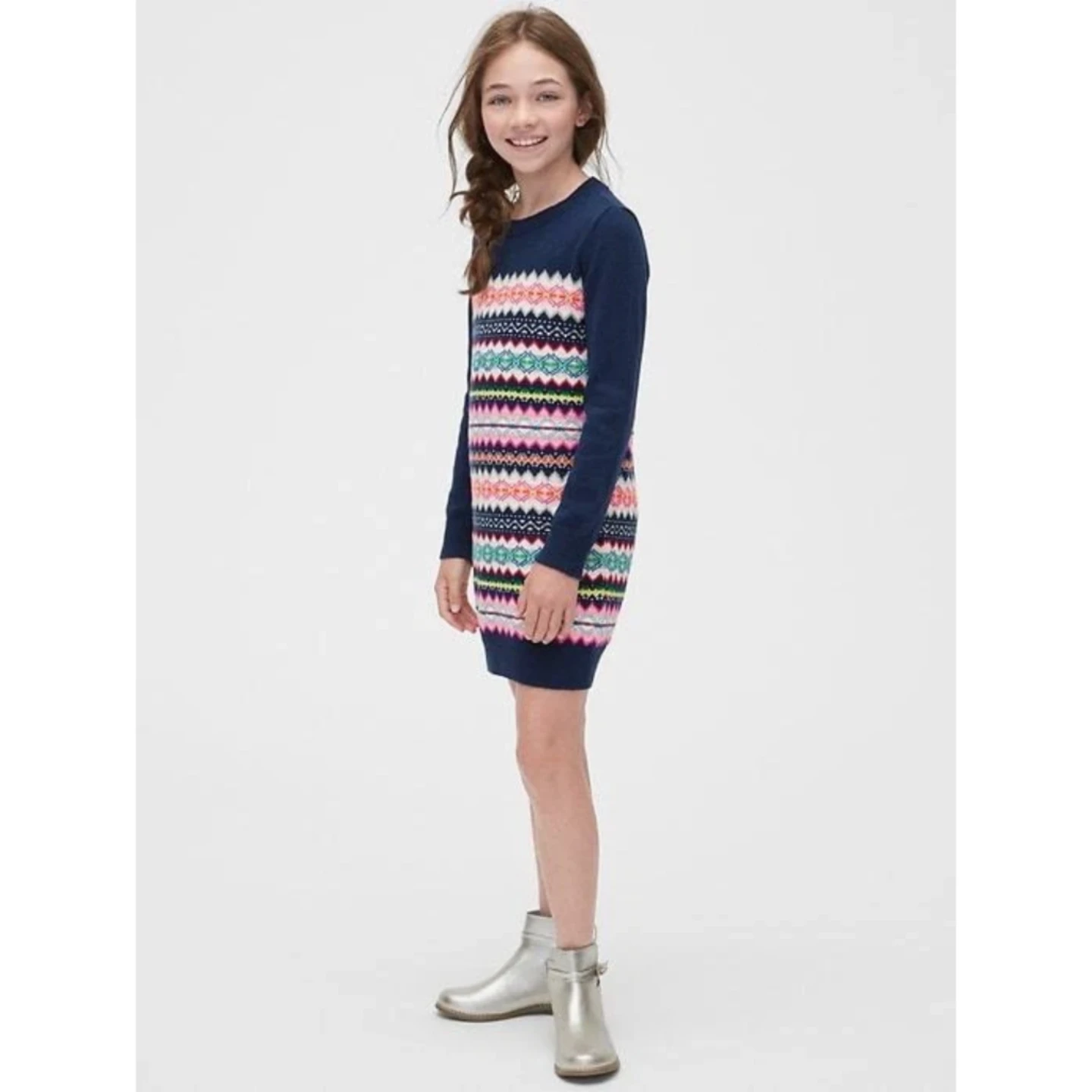 Gap Girls Fair Isle Sweater Dress