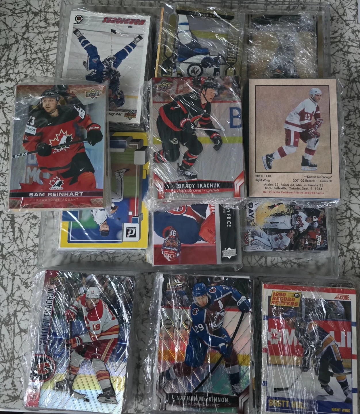 Collection of NHL Hockey Trading Cards