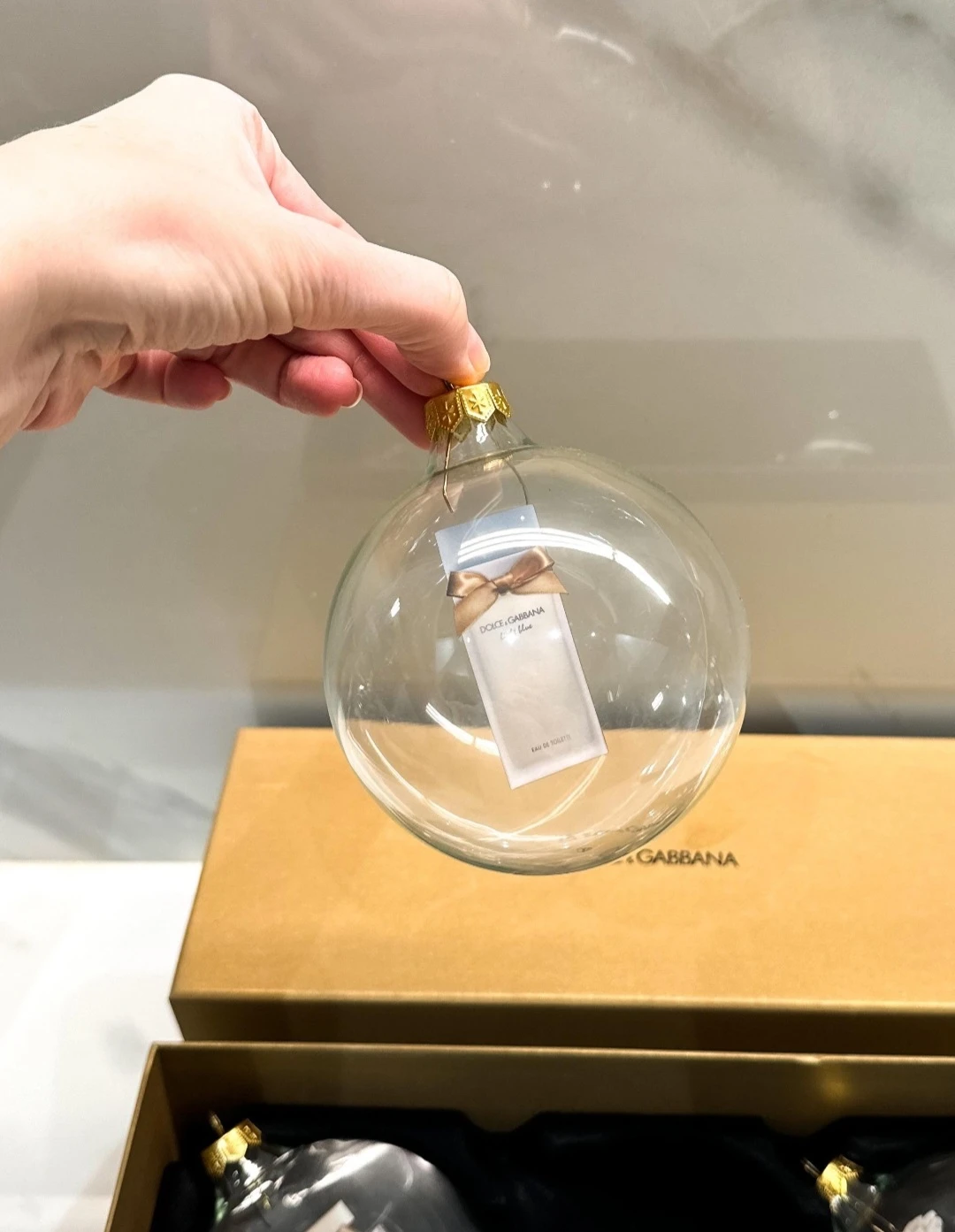 Dolce & Gabbana Glass Christmas Ornaments in Original Boxes - photo 2