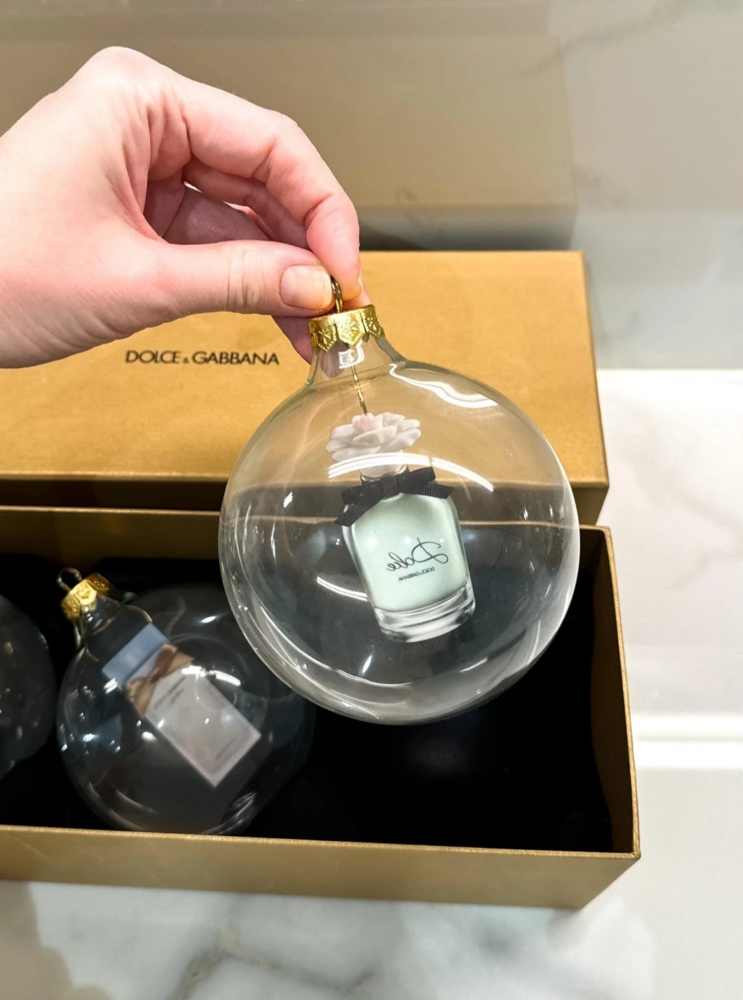 Dolce & Gabbana Glass Christmas Ornaments in Original Boxes - photo 3