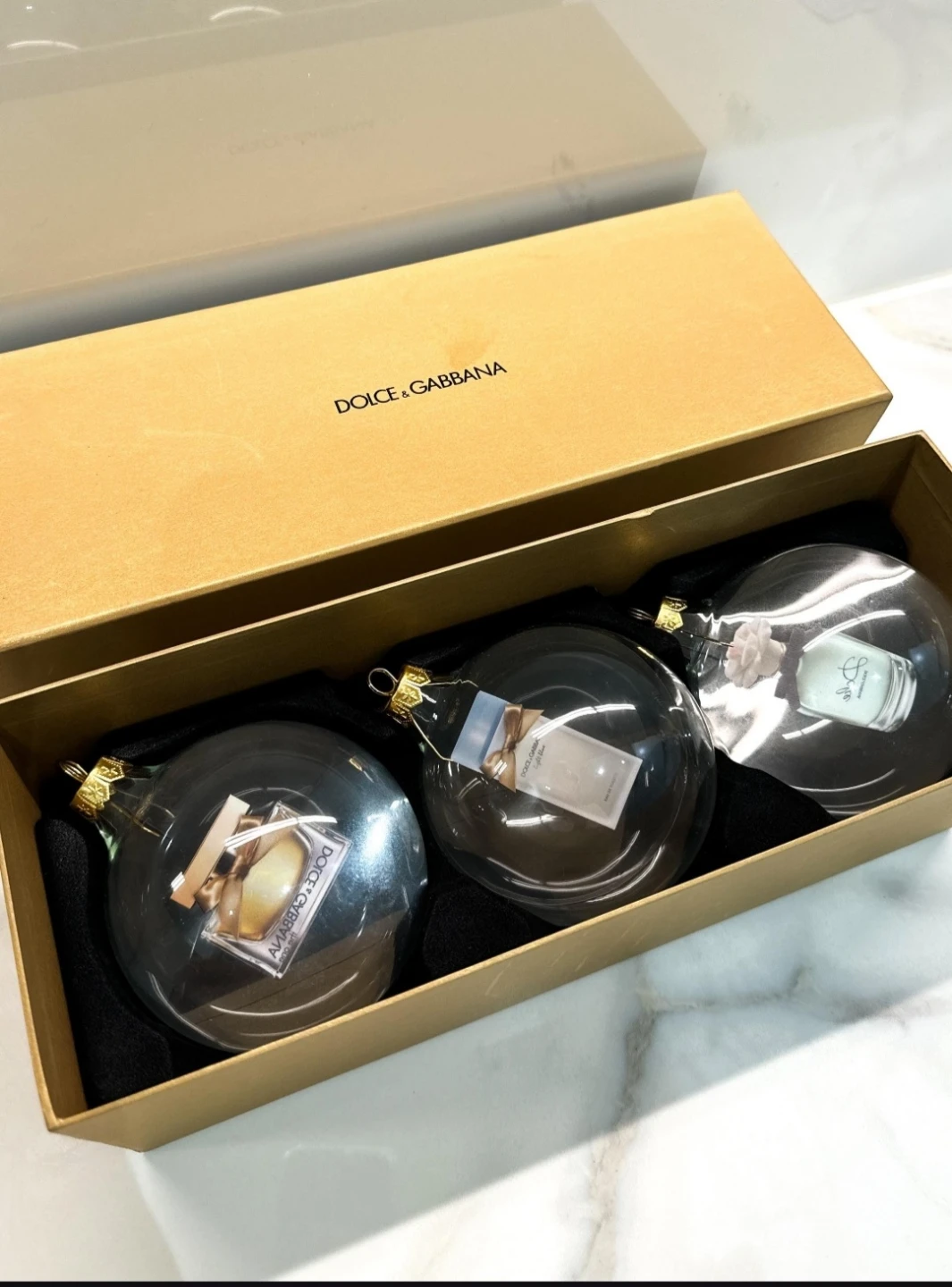 Dolce & Gabbana Glass Christmas Ornaments in Original Boxes - photo 5