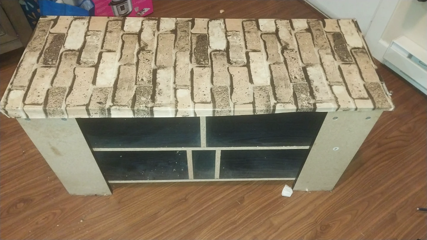 Coffee Table with Brick paper Pattern Top - photo 2