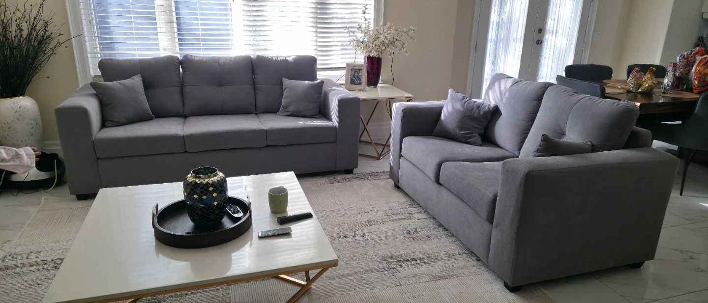 Grey Sofa and loveseat set