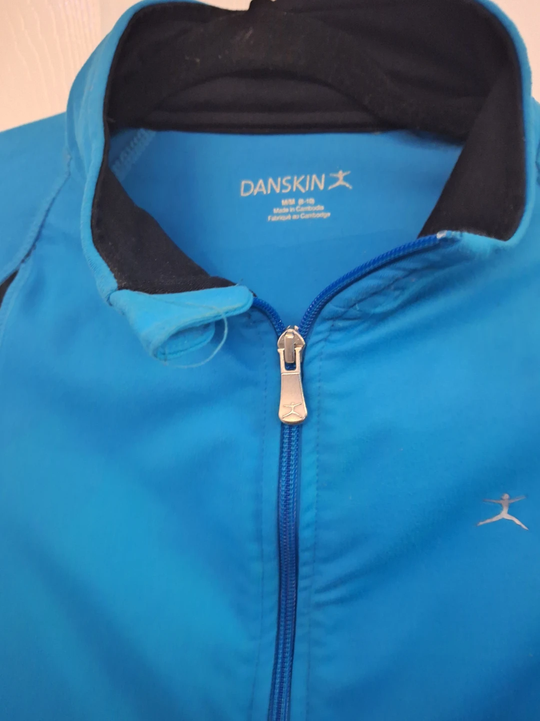 Danskin Women's Athletic Track Jacket Blue Black Size M 🥕 - photo 3
