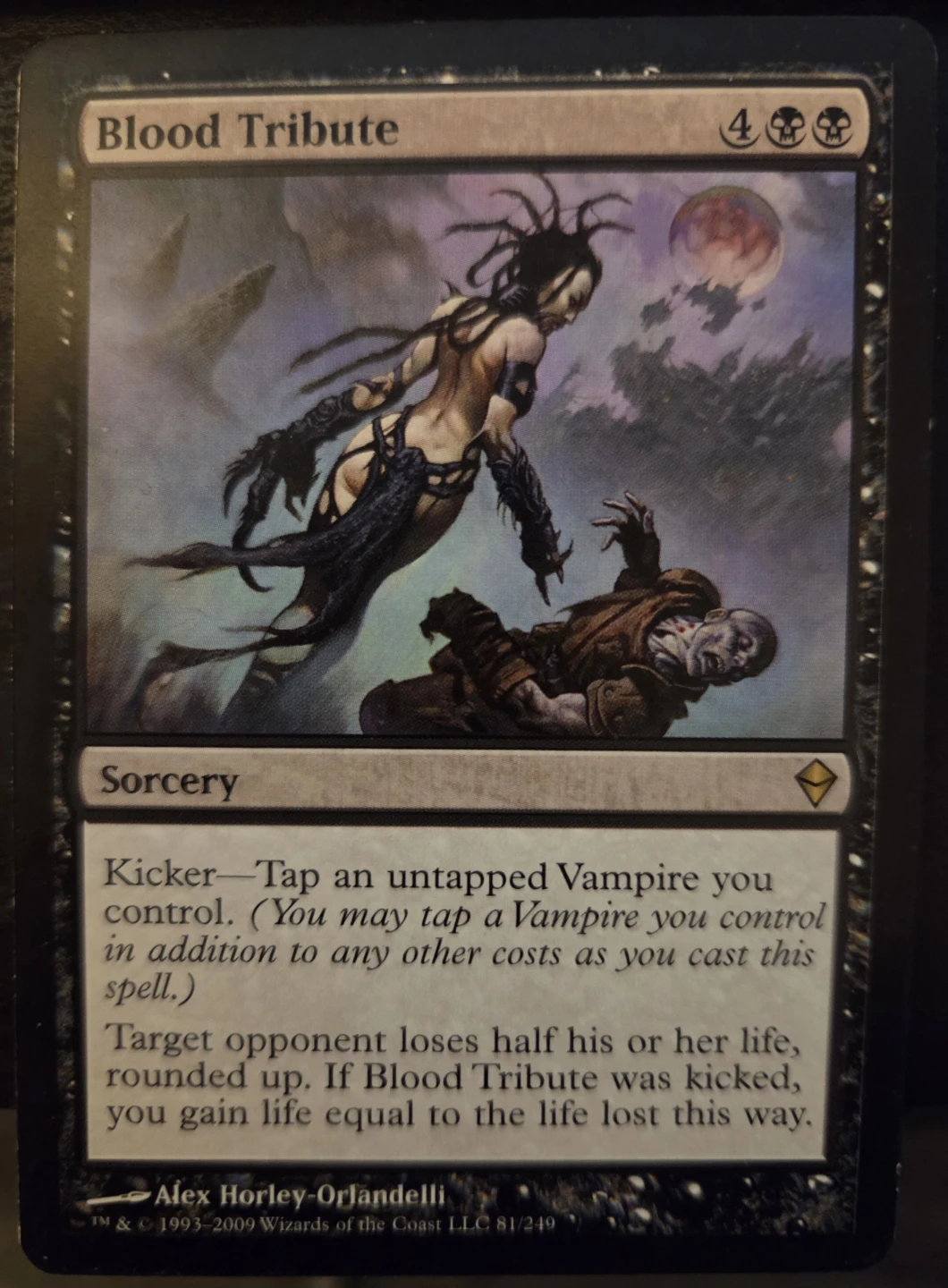 Blood Tribute Magic The Gathering Card