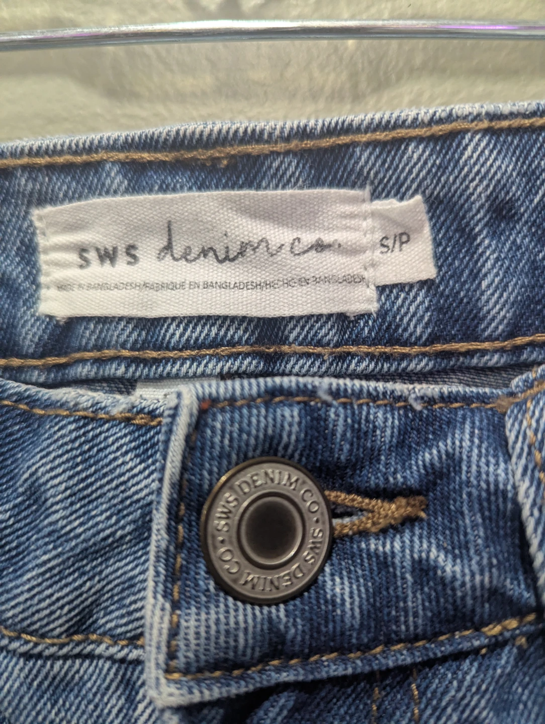 SWS Denim Co. Distressed Blue Jean Mini Skirt Size S/P - photo 4