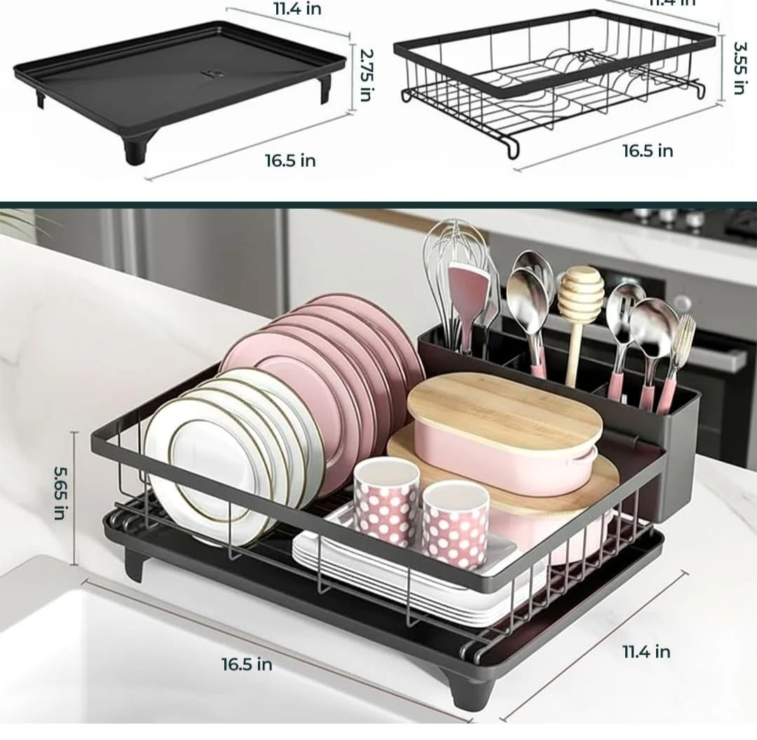 2 Tier Dish Drying Rack - photo 2