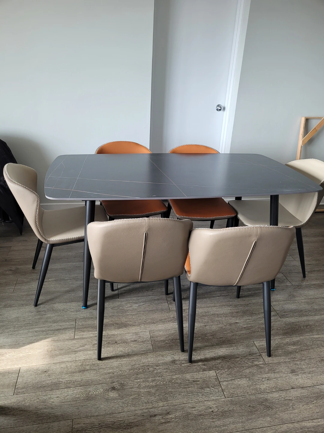 Modern Dining Table Set with 6 Chairs - photo 2