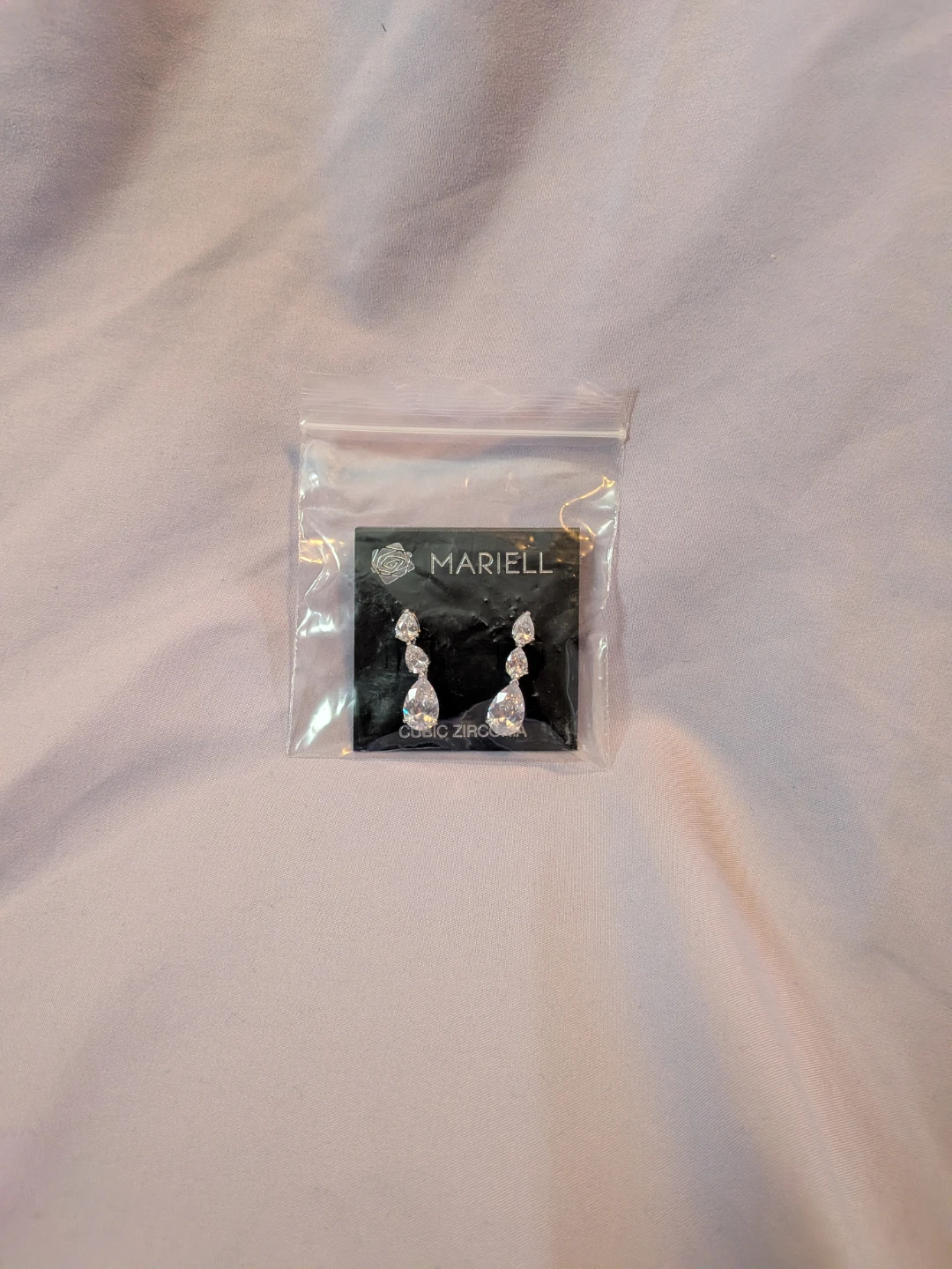 Mariell Cubic Zirconia Dangle Earrings NEW - photo 3