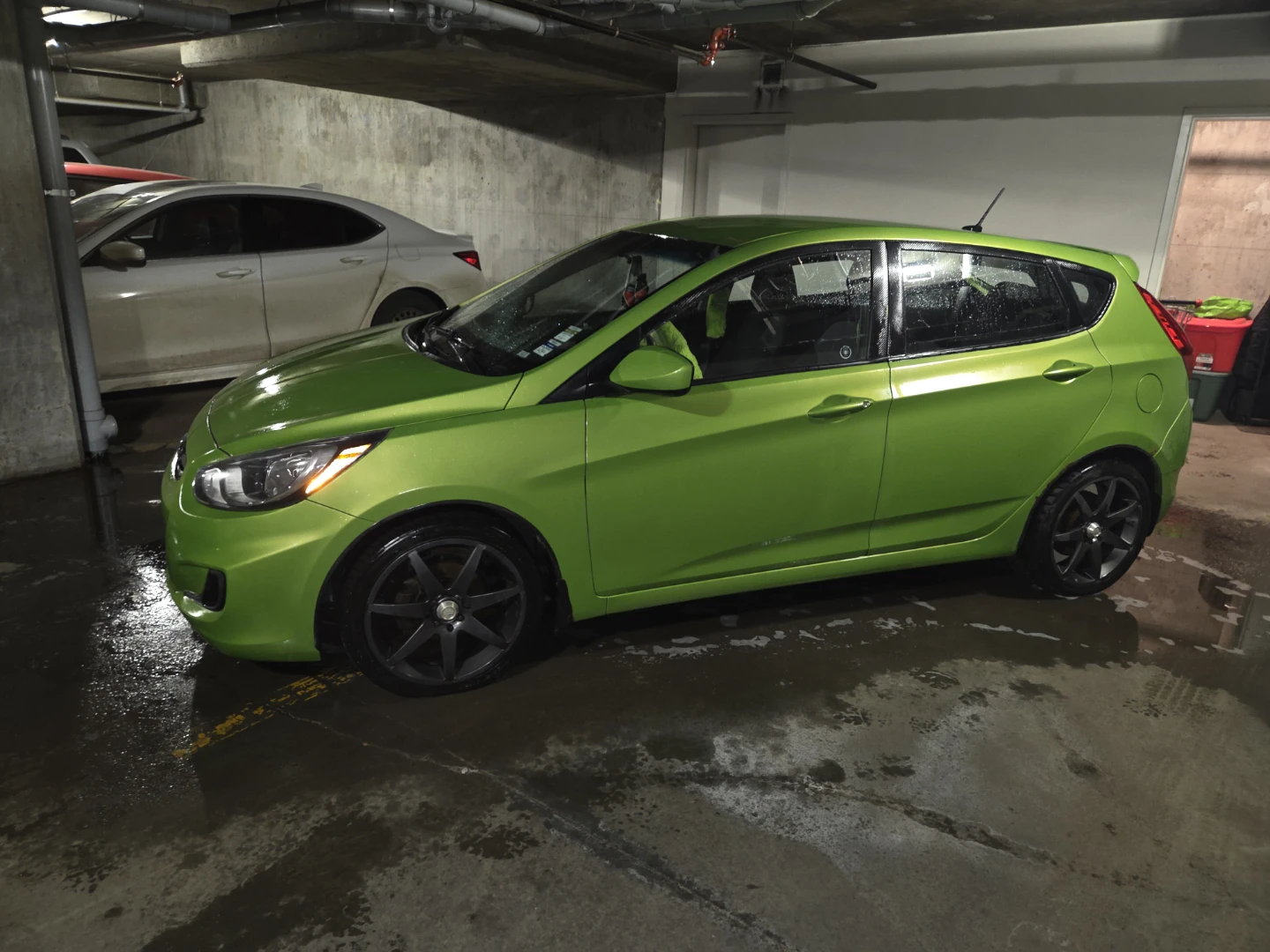 Hyundai Accent Green Hatchback