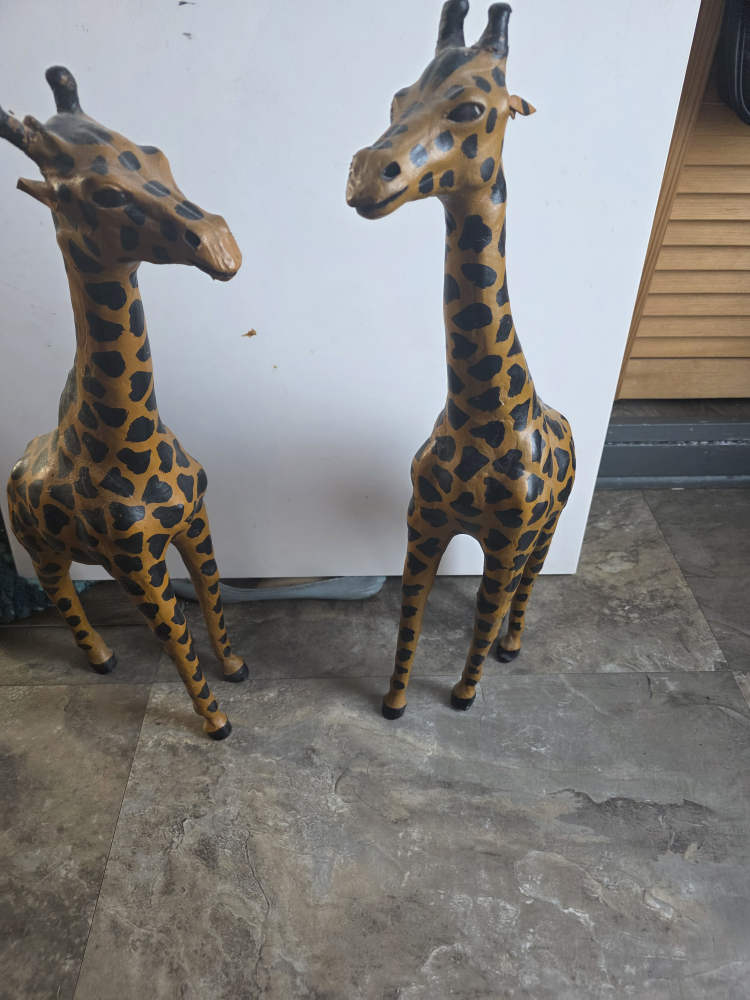 Pair of Decorative Giraffe Statues