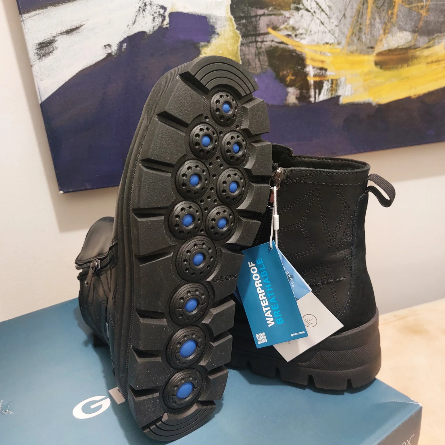 GEOX Black D Spheric EC7.1 Boots Size 9 US - photo 3