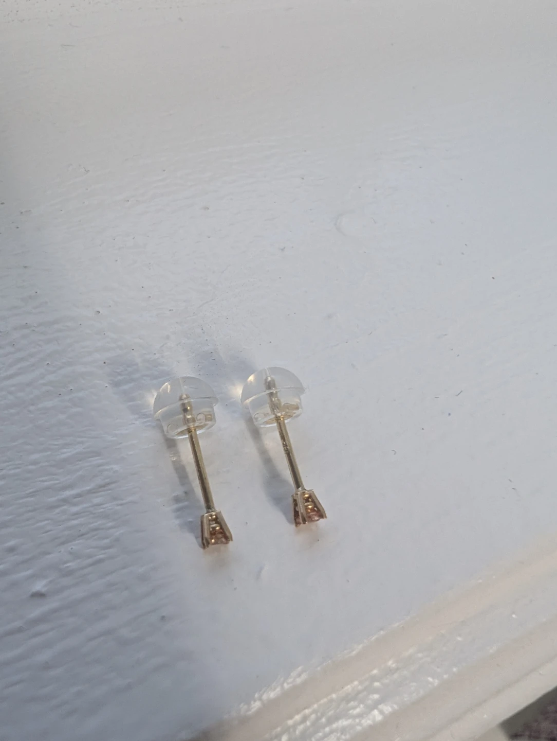Brand New 14K Yellow Gold Diamond Earrings For Sale - photo 3