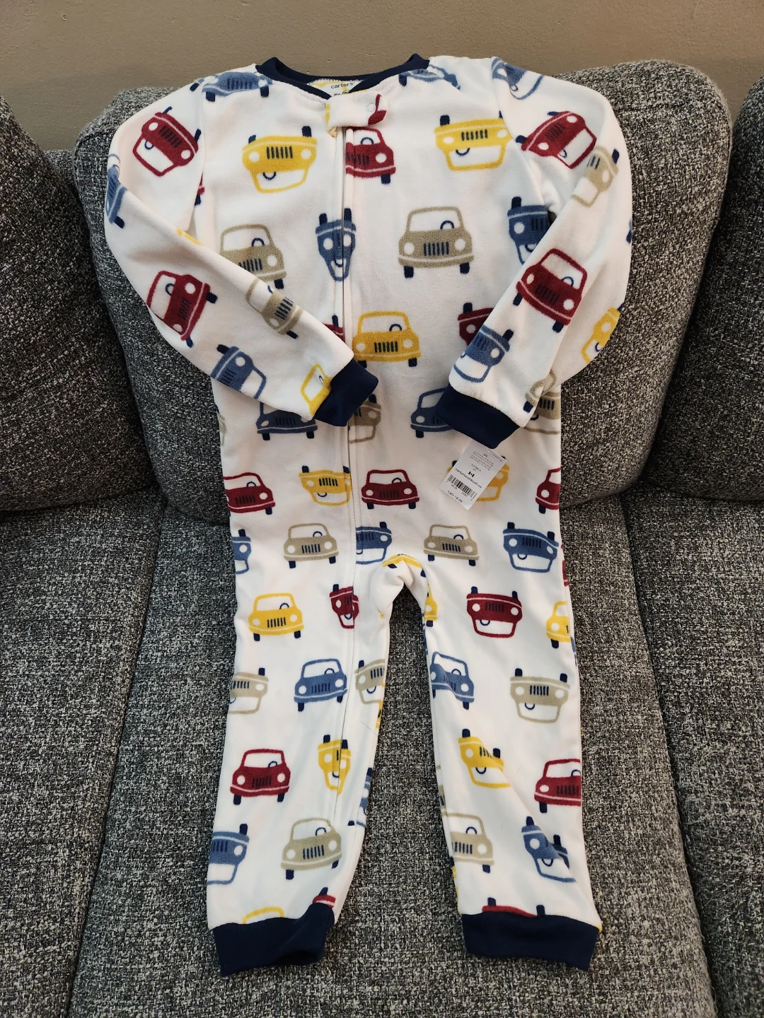 Carter's Boys Fleece Sleepsuit Pajamas Size 5 - photo 2