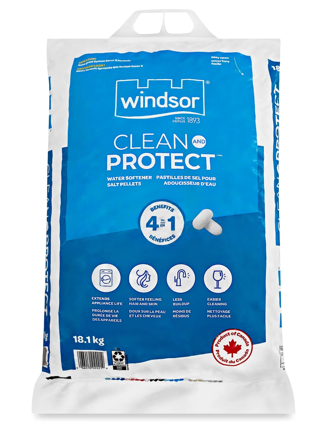 Windsor Clean & Protect Water Softener Salt Pellets - 18.1 kg