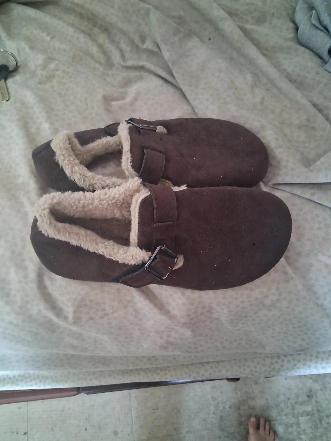 Brown Shearling Clogs - Size 5 - photo 2