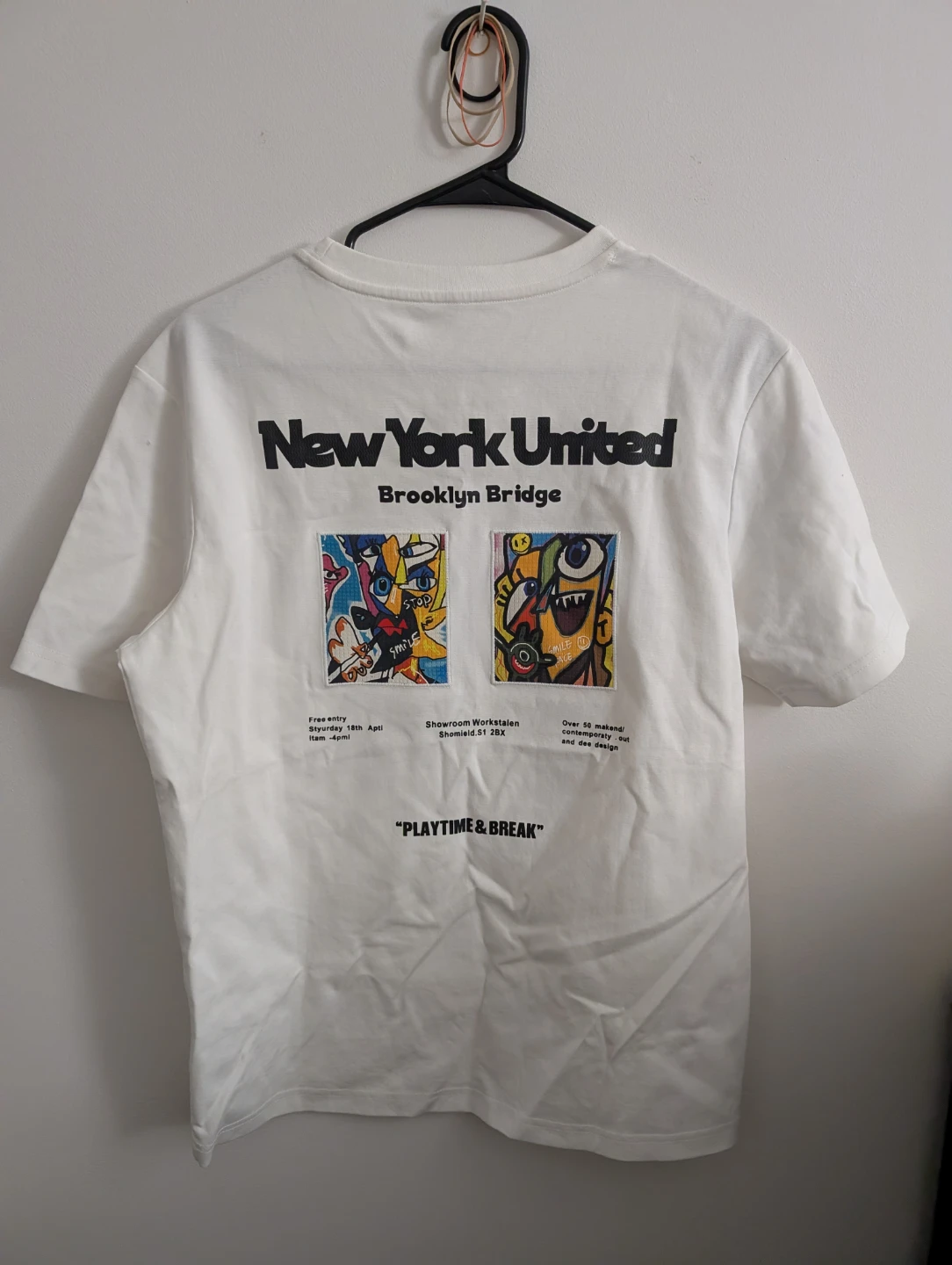 New York United Brooklyn Bridge Vintage Arts Graphic T-Shirt - photo 2