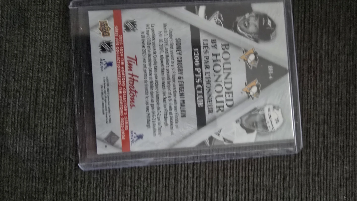 Sidney Crosby & Evgeni Malkin "Bound by Honour" 1200 Pts Club - photo 2