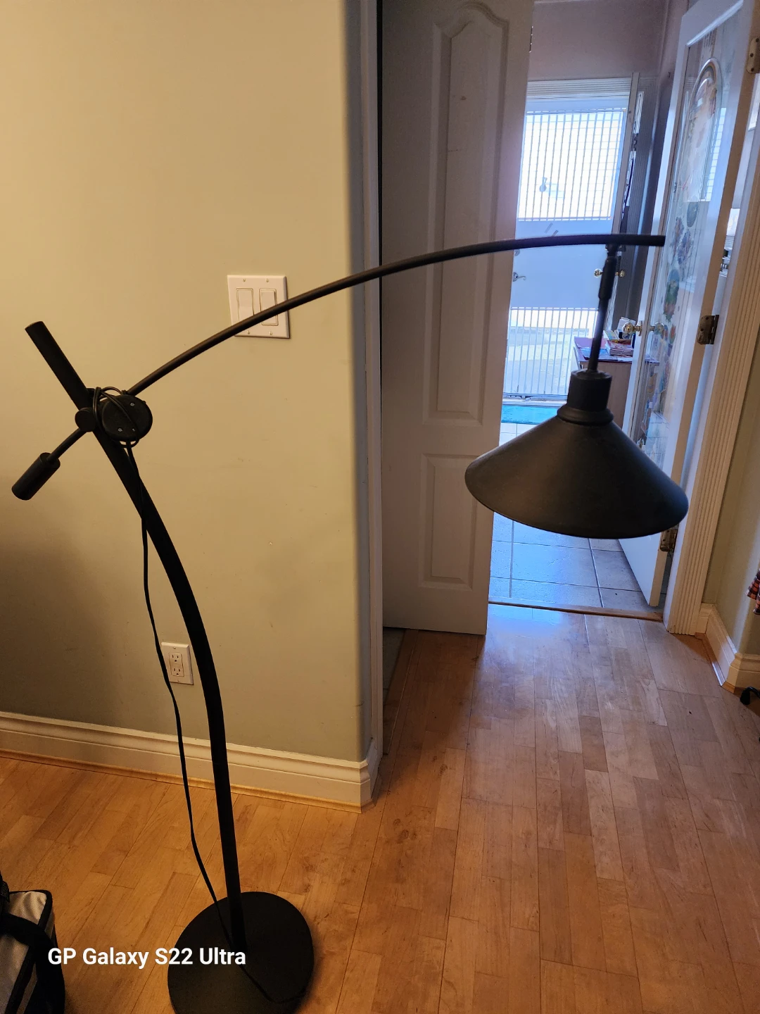 Black Arc Floor Lamp