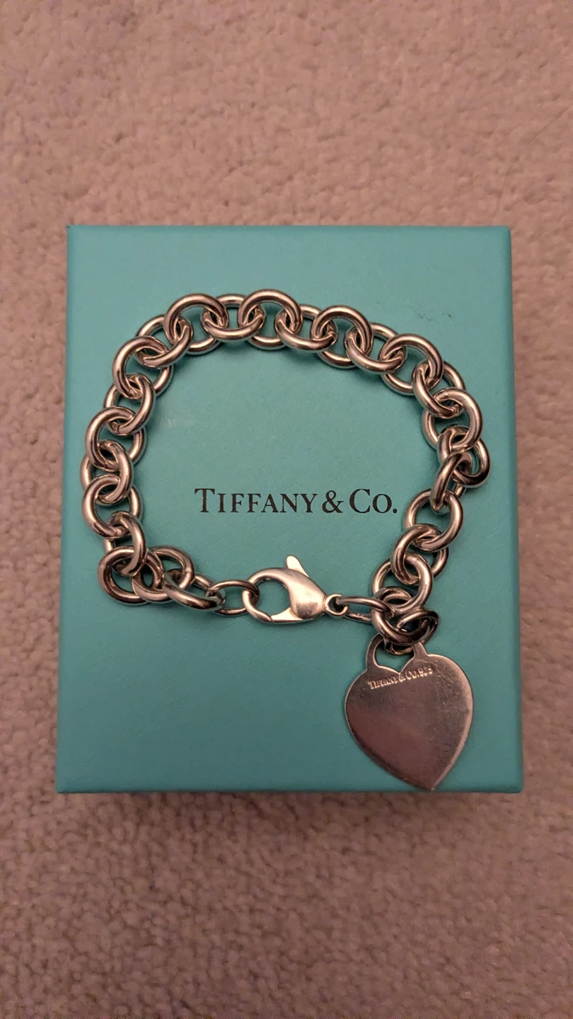 Tiffany & Co. Heart Tag Charm Bracelet in XS