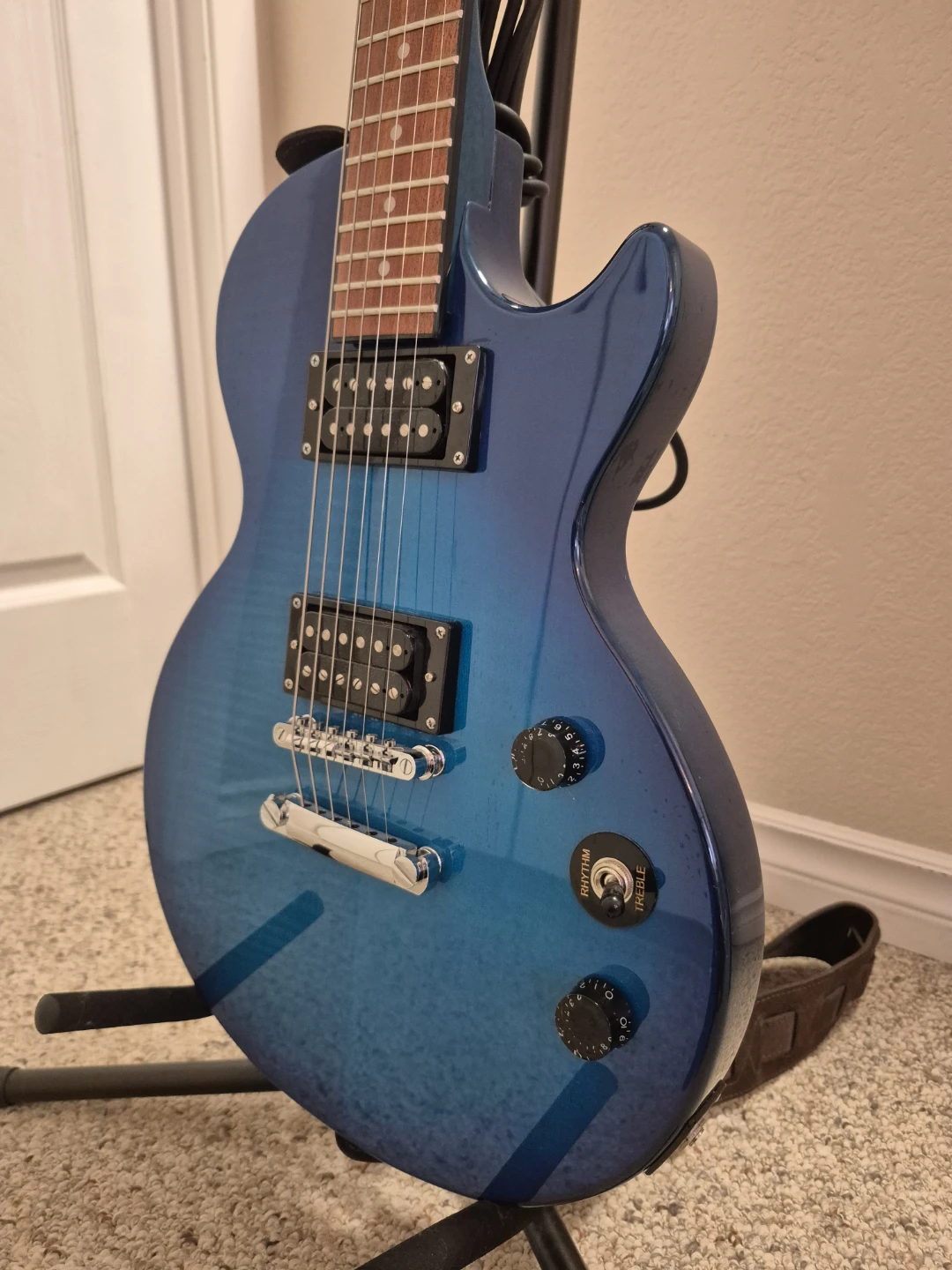 Epiphone Les Paul Special II Trans Blue Electric Guitar - photo 2