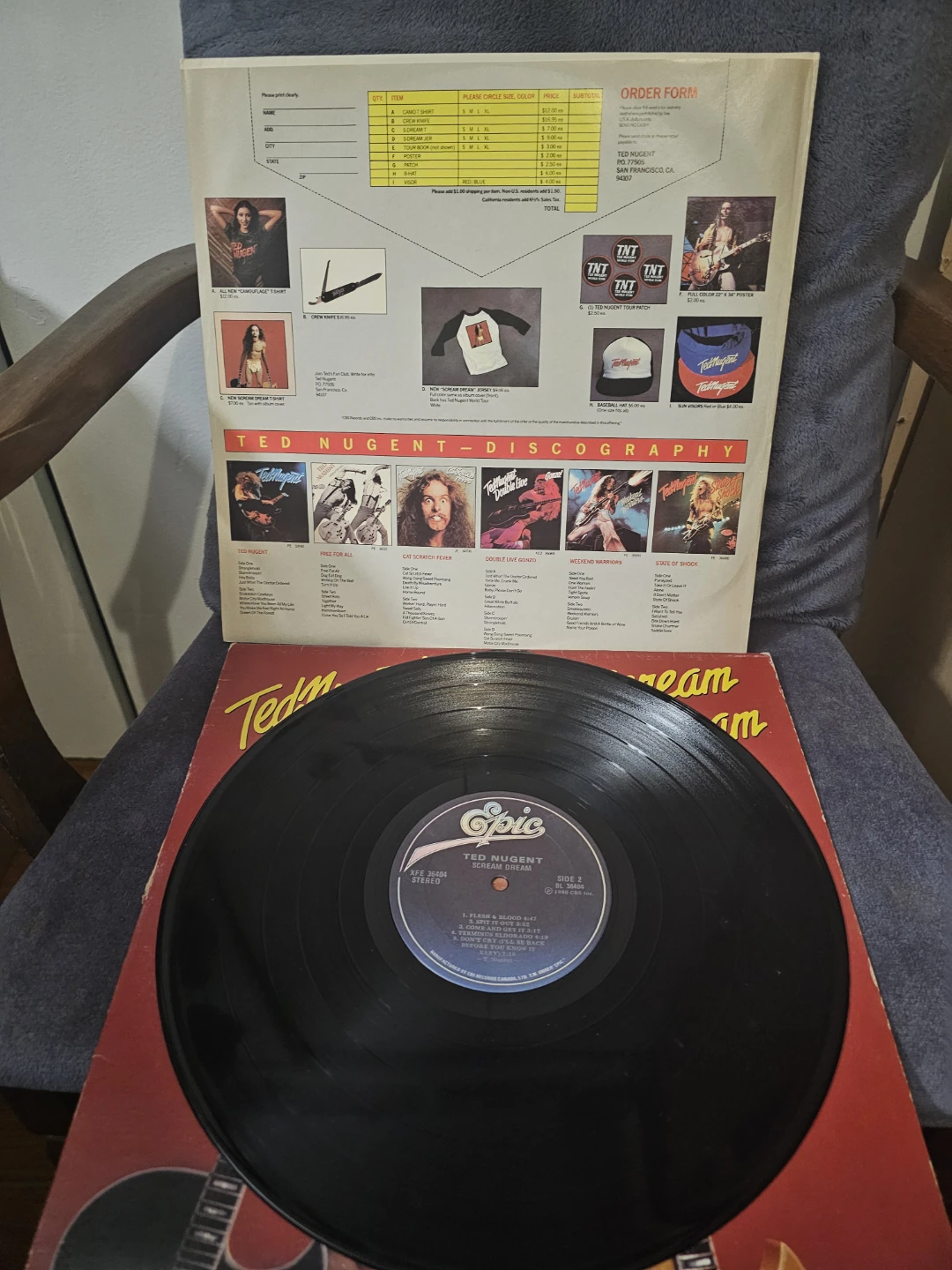 Ted Nugent Scream Dream Vinyl Record - photo 4