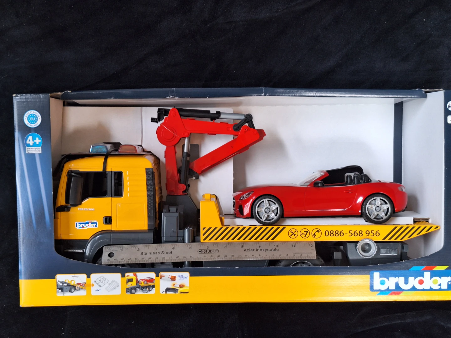 Bruder Tow Truck with Car Toy - photo 2