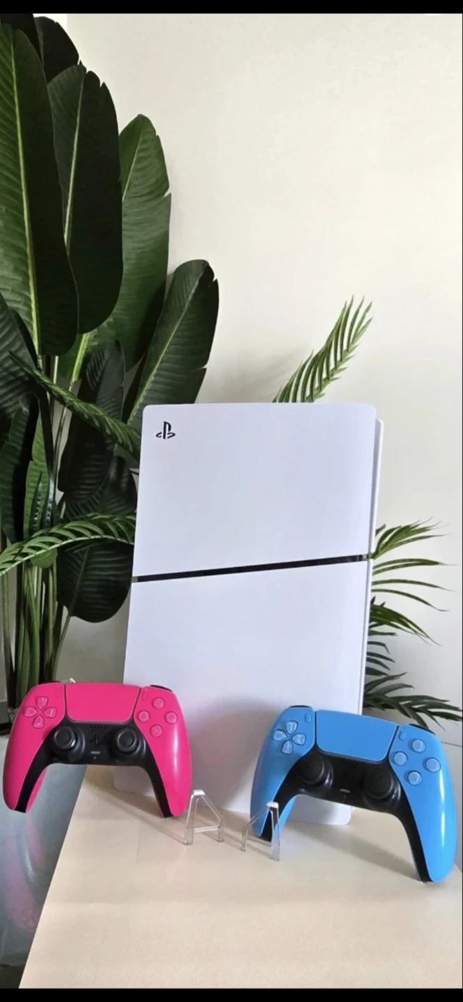 PlayStation 5 Console Slim Disc 1TB with Two Controllers