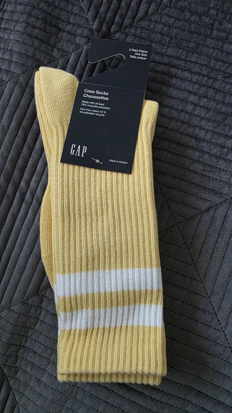 GAP Yellow Crew Socks - 2 Pairs