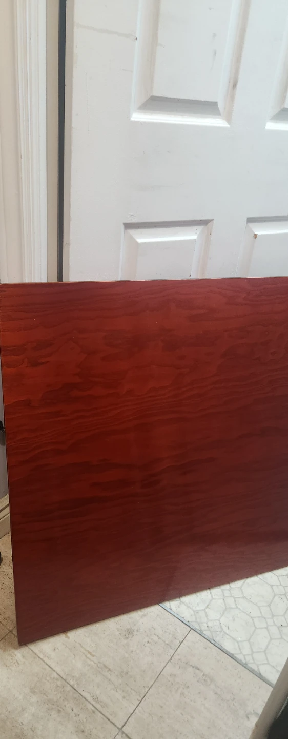 Wooden End Table with Carvings