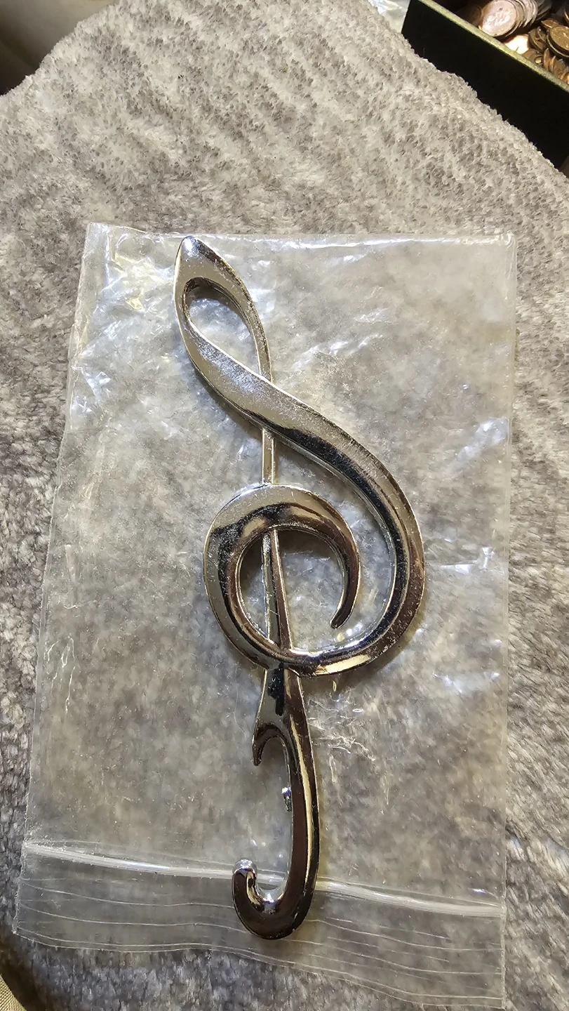 Silver Tone Treble Clef Bottle Opener