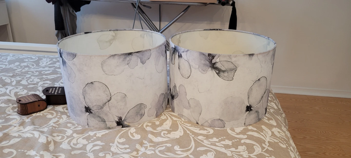 Set of 2 Drum Lampshades