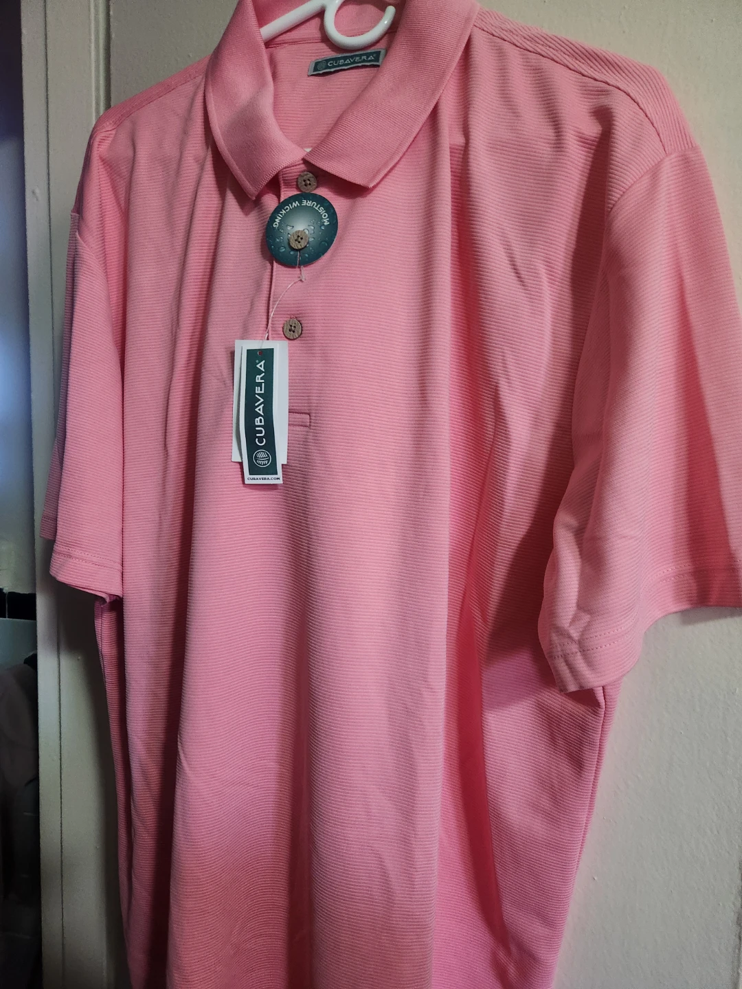 CUBAVERRA Pink Polo Shirt - XXL