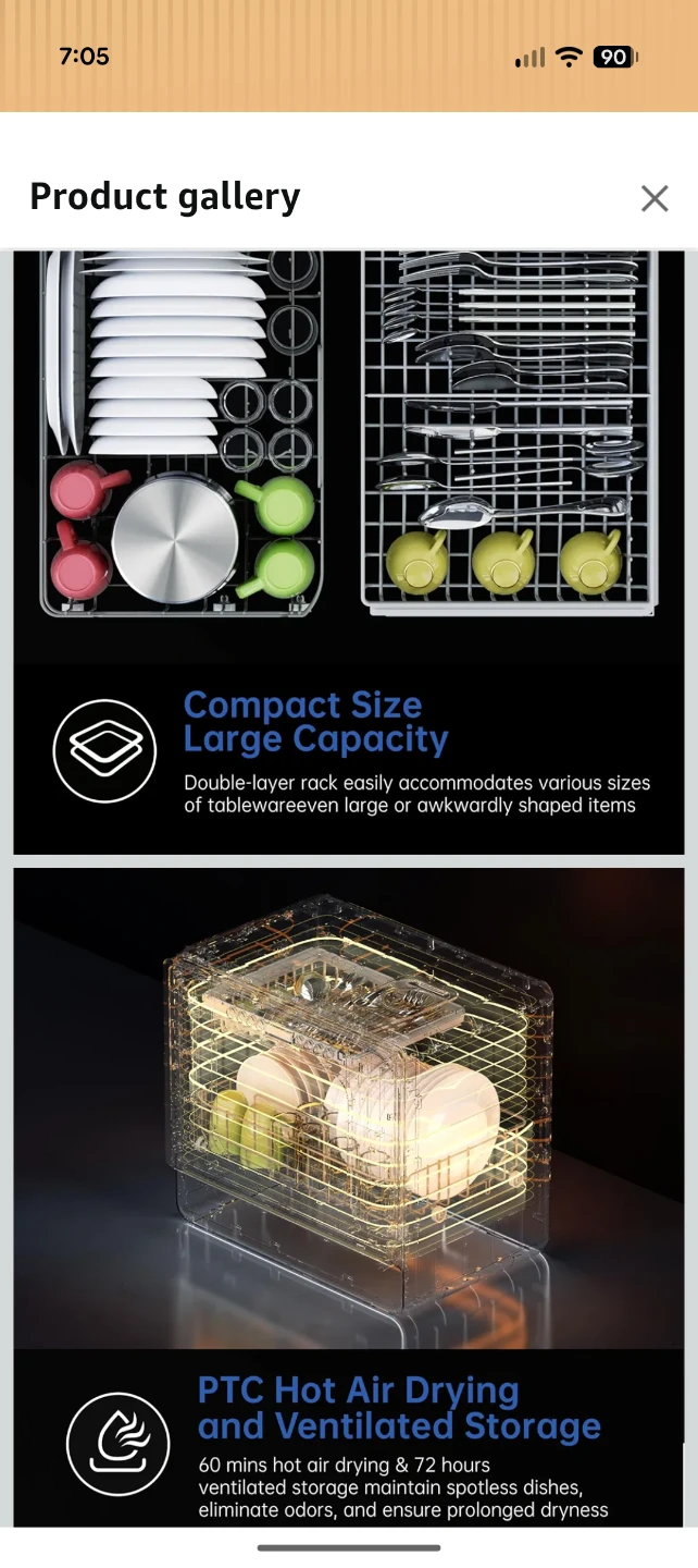 AIRMSEN Portable Countertop Dishwasher - photo 3