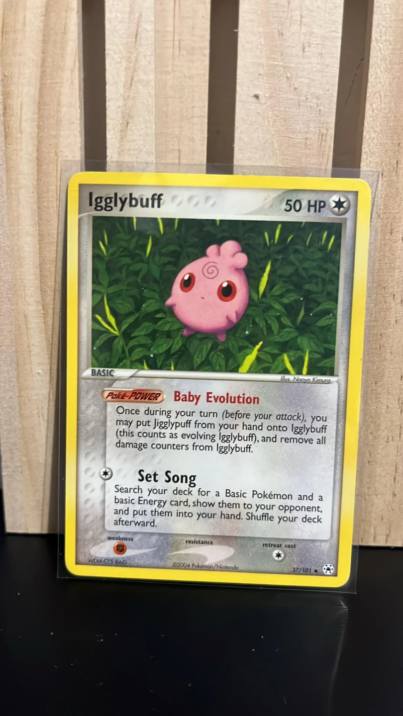 Pokemon TCG Igglybuff 37/101 WOTC Base Set 2004