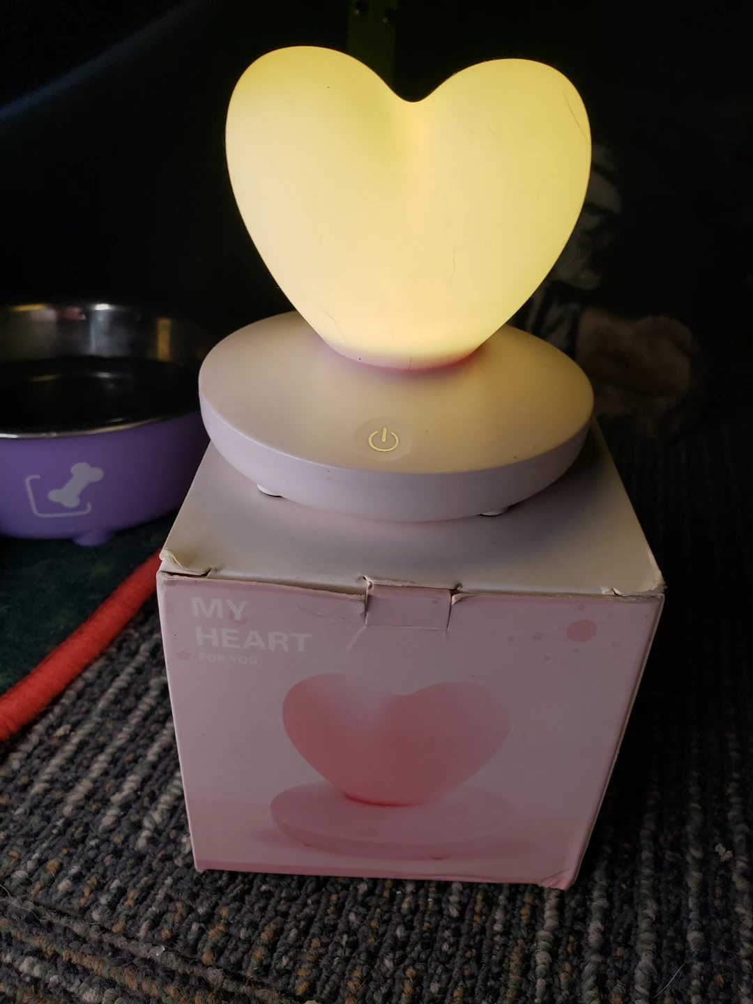 Mini Love Lamp heart shaped