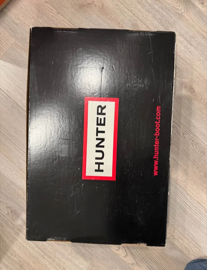 Hunter Black Gloss Tall Rain Boots