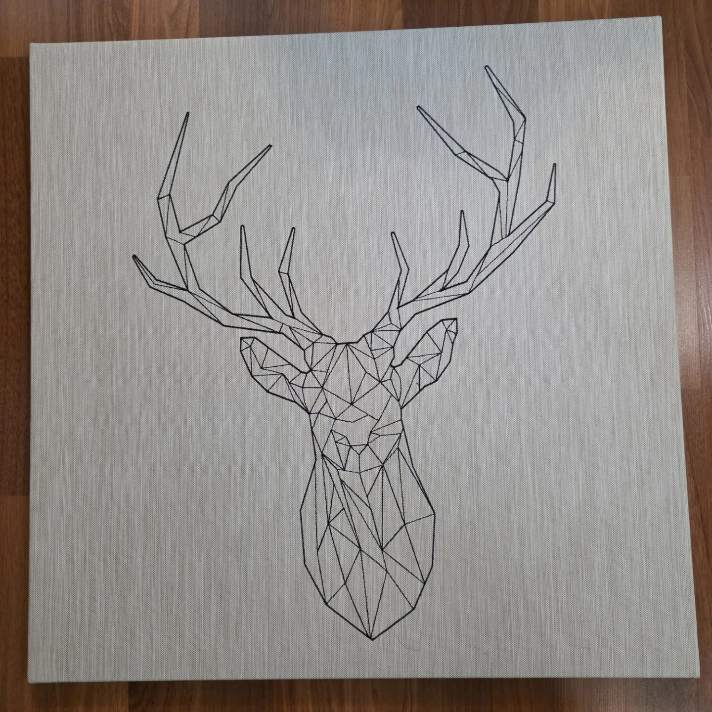 Geometric Stag Head Wall Art