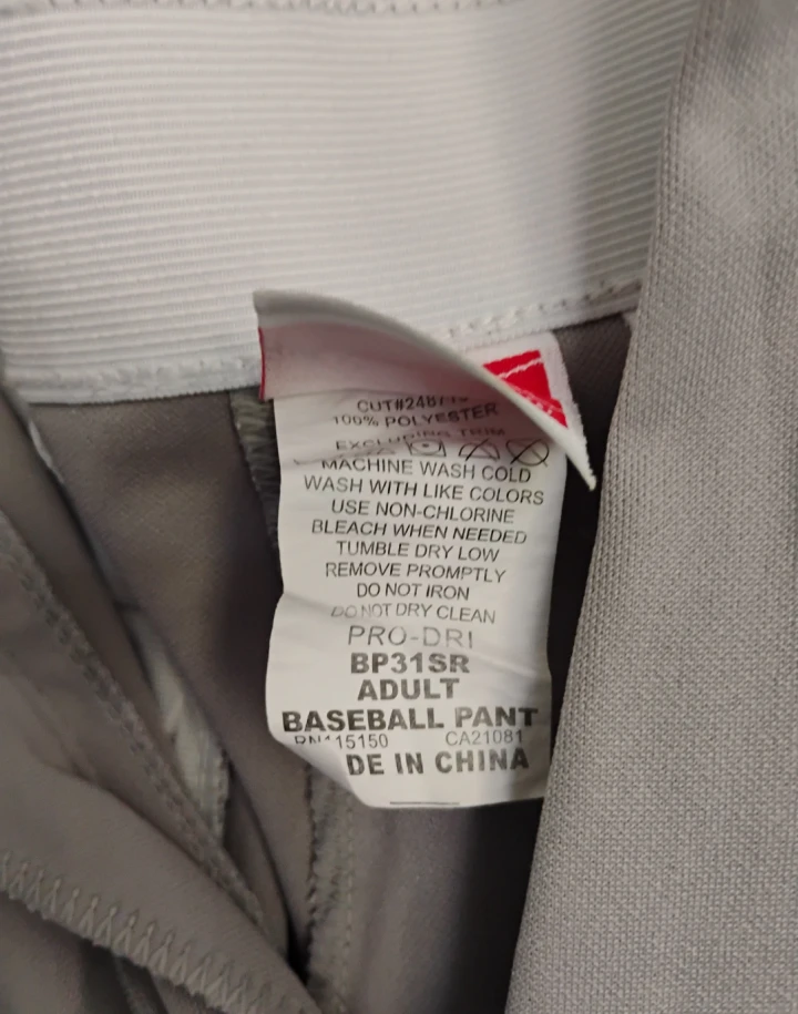 🥕Rawlings BP31 Senior Baseball Pants🥕 - photo 3