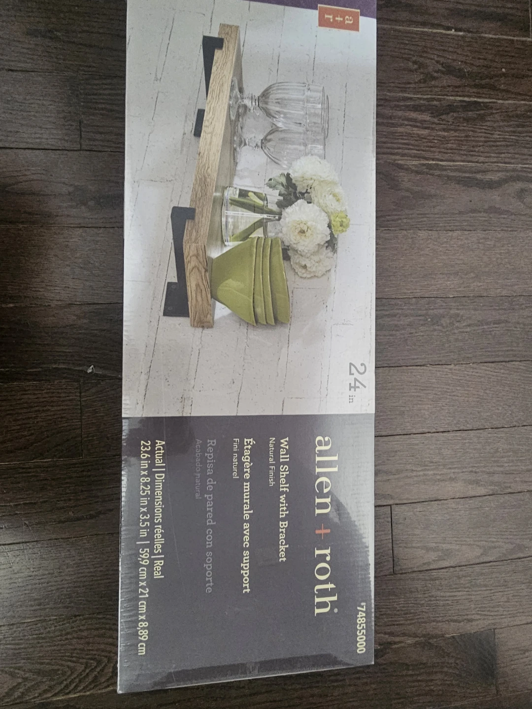 Allen + Roth 24" Wall Shelf with Bracket