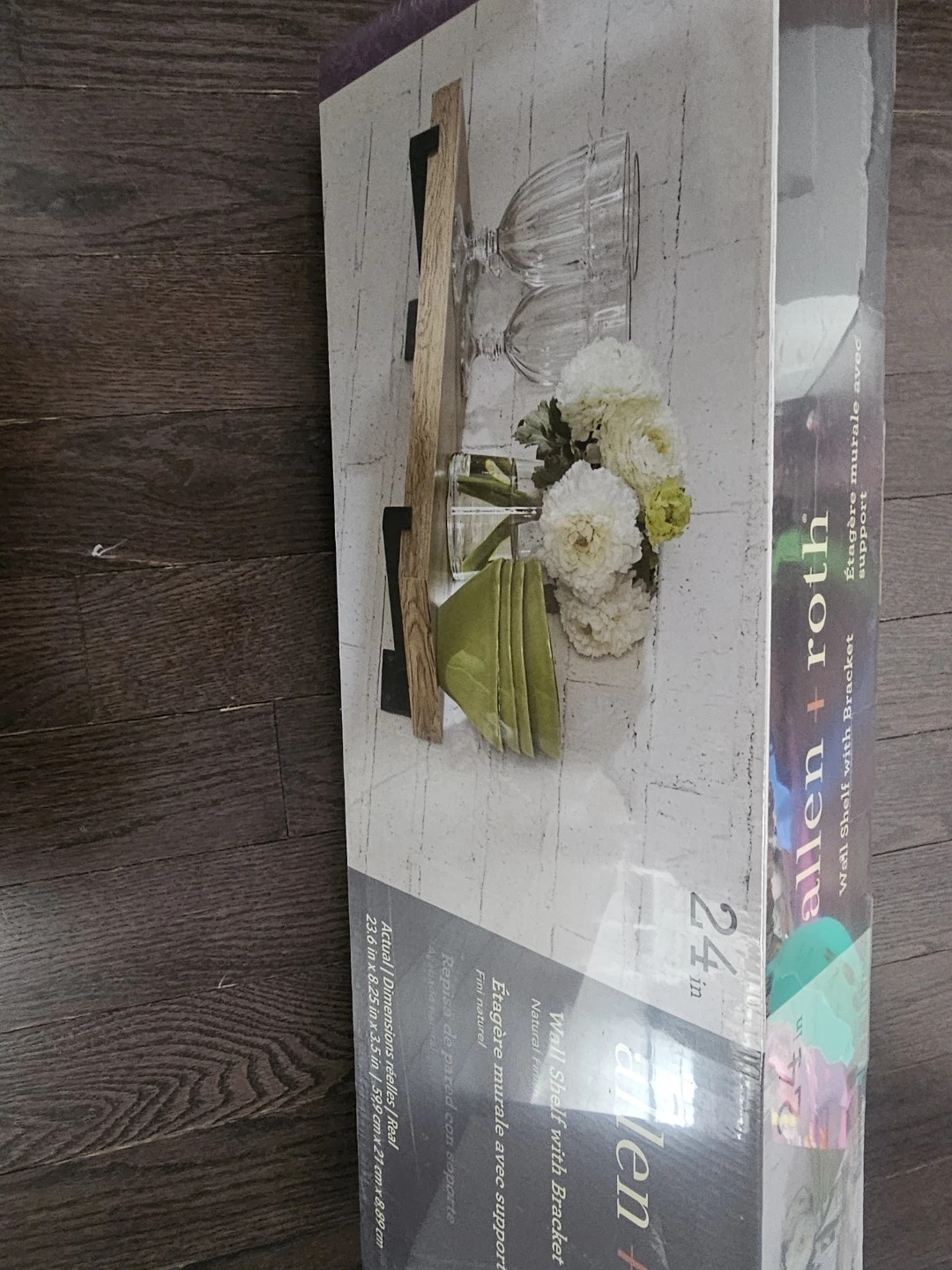 Allen + Roth 24" Wall Shelf with Bracket - photo 2