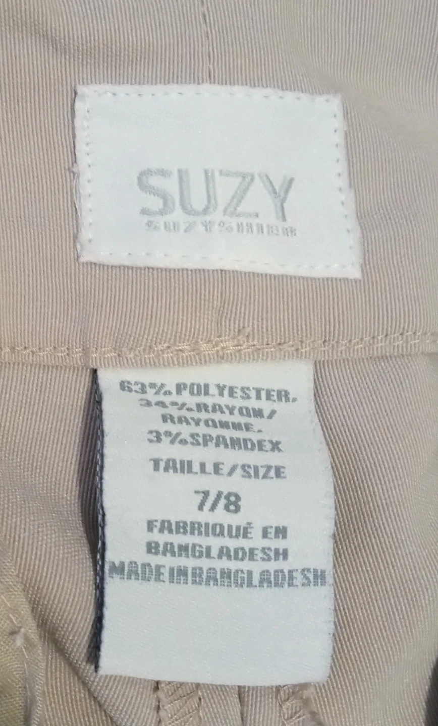 Suzy Shier Women's Beige Dress Pants Size 7/8 🏆 - photo 3