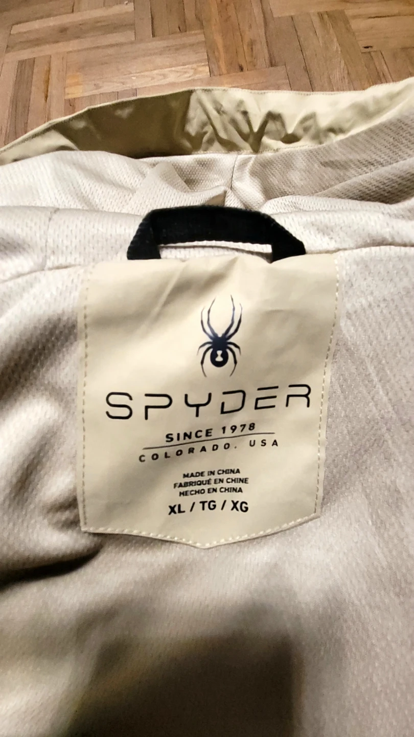 Spyder Men's Web Khaki Hooded Jacket XL - photo 3