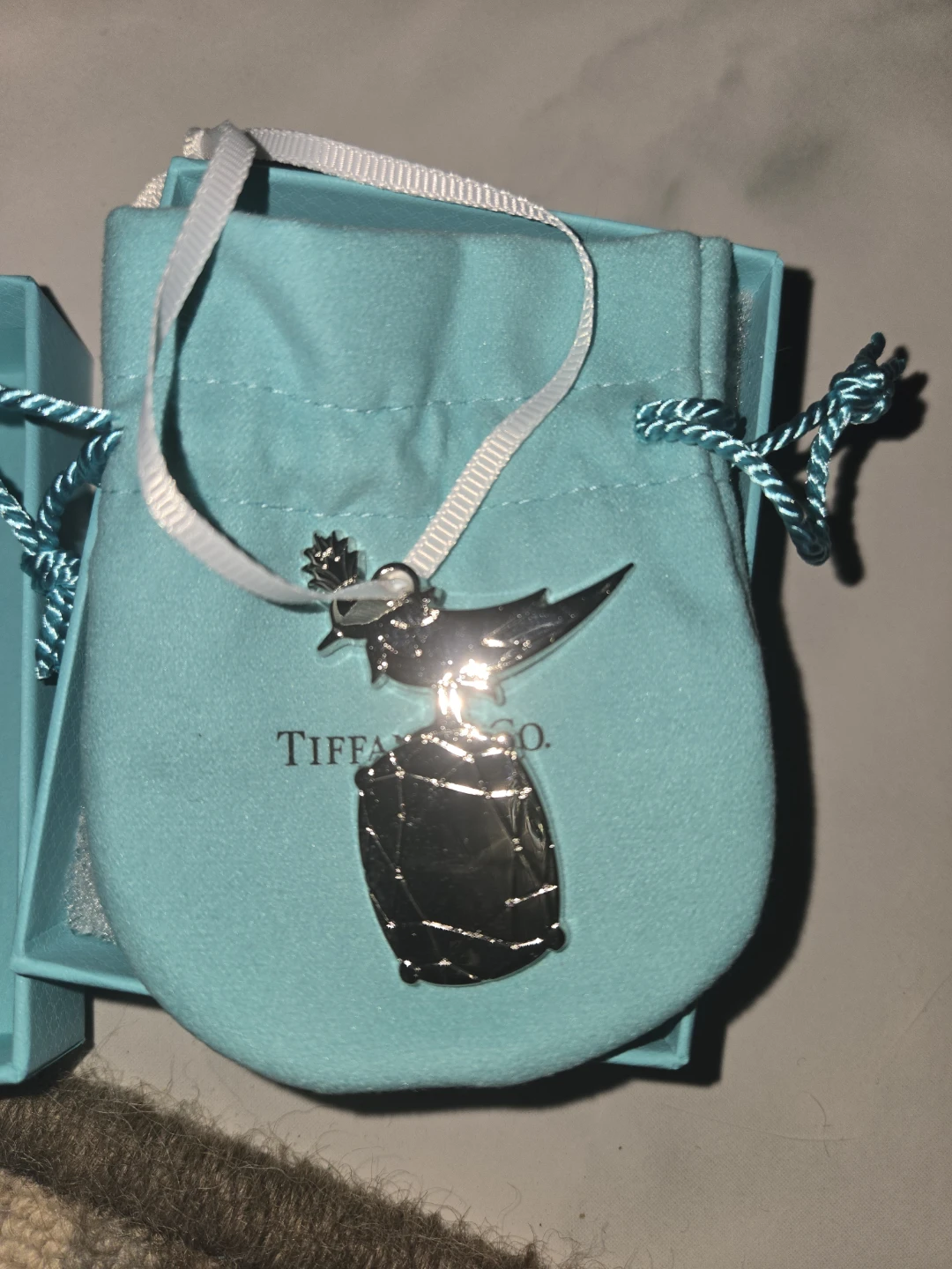 Limited Tiffany & Co. Bird on a Rock Christmas Ornament  NEW - photo 3