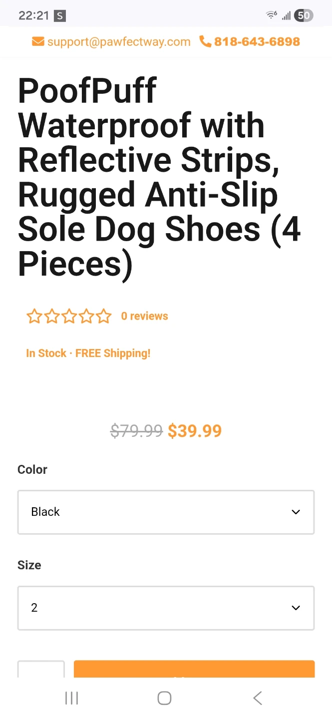 QUMYPETS Dog Boots Size 4 - Set of 4 - photo 2